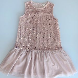 Girls forever 21 sleeveless sequin and tulle dress